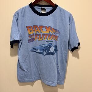 Vintage Back To The Future Thunder Creek Ringer T-Shirt Men's Size Medium Tee